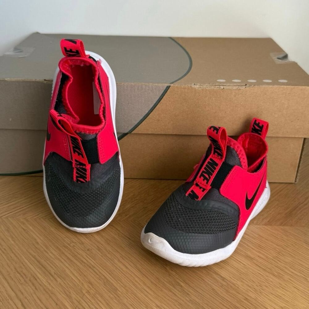 Nike Flex Runner Red/Grey Toddler Sneakers- SZ 8 C